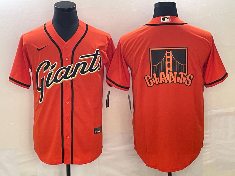 Men's San Francisco Giants Orange Team Big Logo Cool Base Stitched Baseball Jersey Men's San Francisco Giants Orange Team Big Logo Cool Base Stitched Baseball Jersey